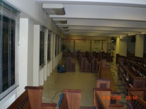 Flooding Restoration in a Church