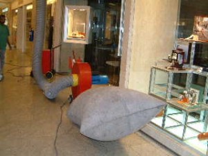 Removal of Broken Insulation in Shopping Centre