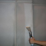 Cleaning of Fabric Wall Panels in an Auditorium