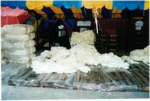 Yarn Affected with Water, Soot, and Mold