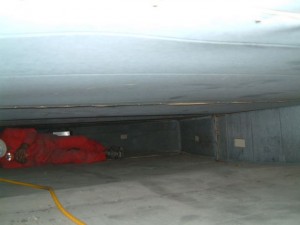 Removal of Broken Insulation in Shopping Centre